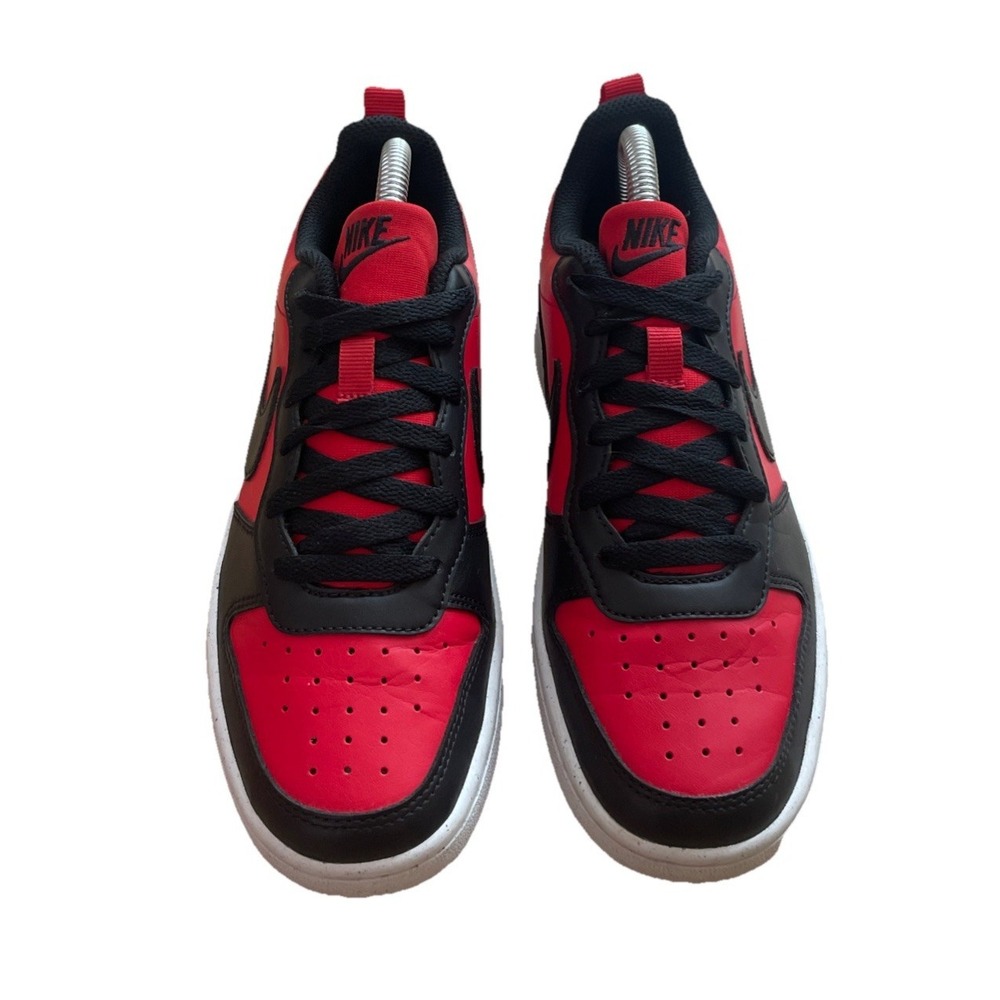 Nike Court Borough Recraft Low Red Black GS Size 5Y‎